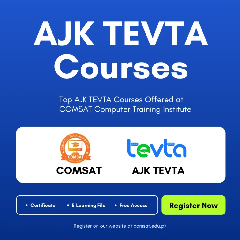 AJK TEVTA 9 AJK TEVTA Courses in Muzaffarabad