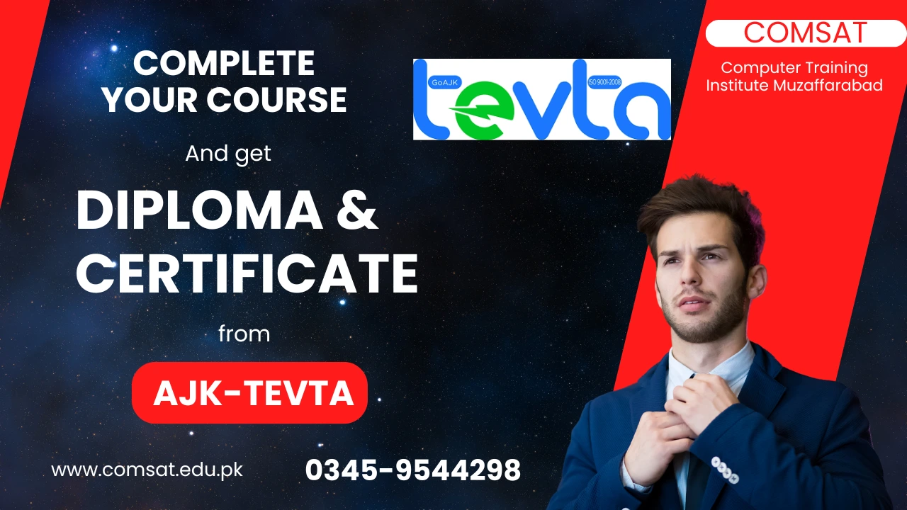 Diploma & certificate courses from AJK TEVTA
