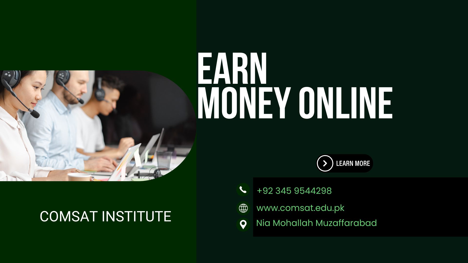 Earn Money Online—Comsat Institute Muzaffarabad